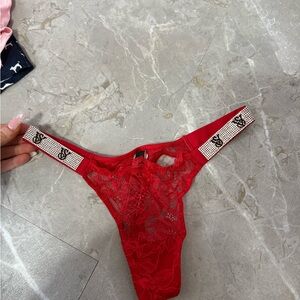 Victoria's Secret Red Lace Lingerie